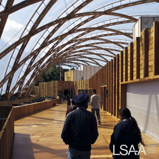 Waitomo Glowworm Caves Visitor Centre - Laminated Timber Arches, ETFE Pillows