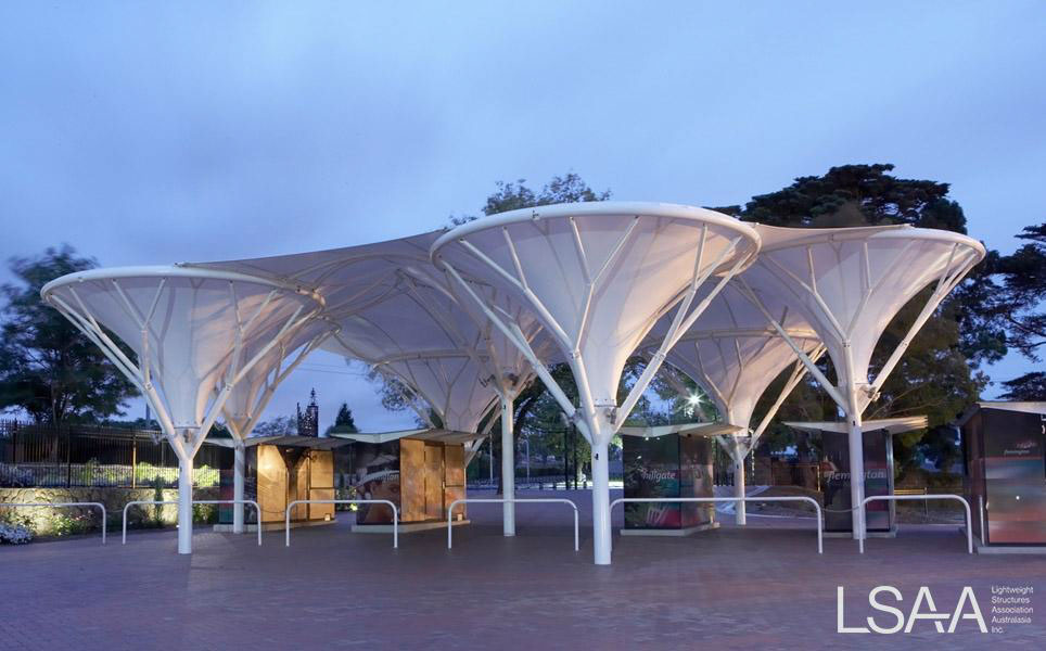 Flemington Racecourse Meeting Point - Overall ViewStructures