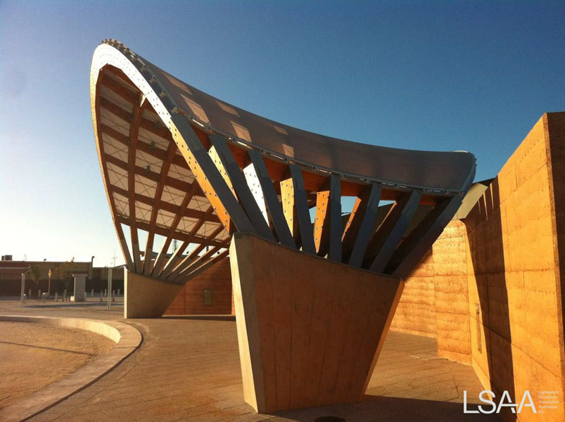 South Hedland Town Centre Timber and Fabric Structure
