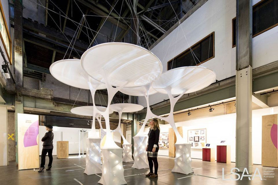 Cloud City - Interior Fabric Sculpture