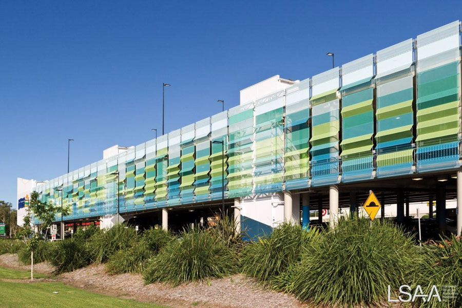 Overall View of the Completed Atmosphere Facade System