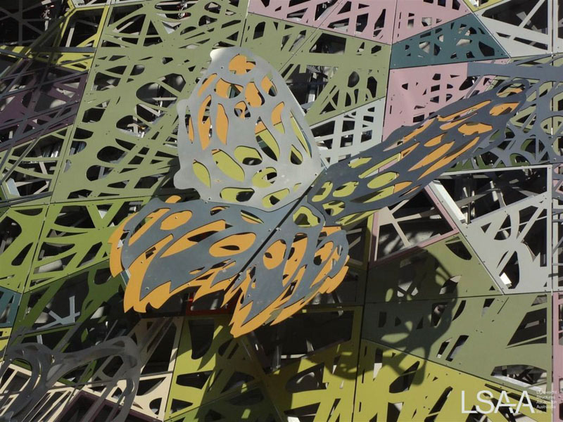 Wintergarden Art Façade - Close up details