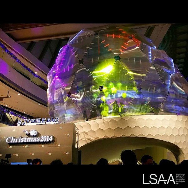 Snow Globe Xmas Temporary Pavilion within the IFC Shopping Mall