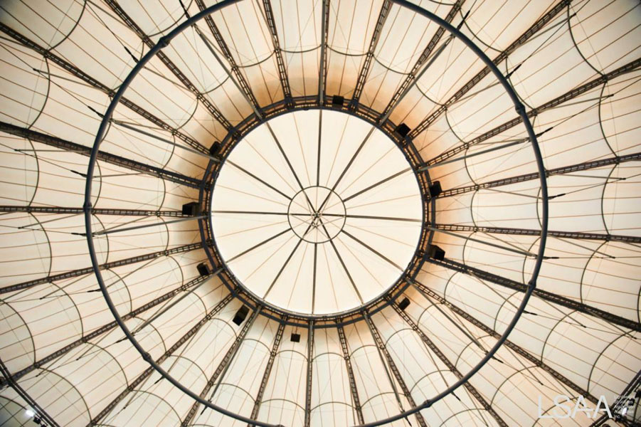 Interior Shot of Ken Rosewall PTFE Roof (prior to bleaching)