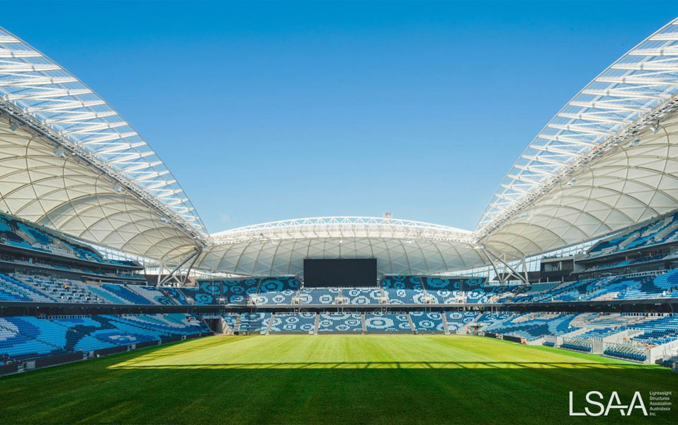 General interior view of the Sydney Football Stadium Roof