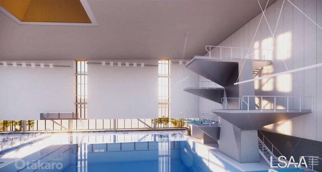 Interior View of Custom Ceiling Panels