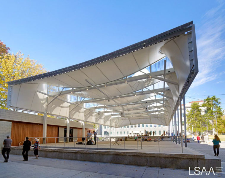 View of the John Goodman Amphitheatre Roof from Underneath