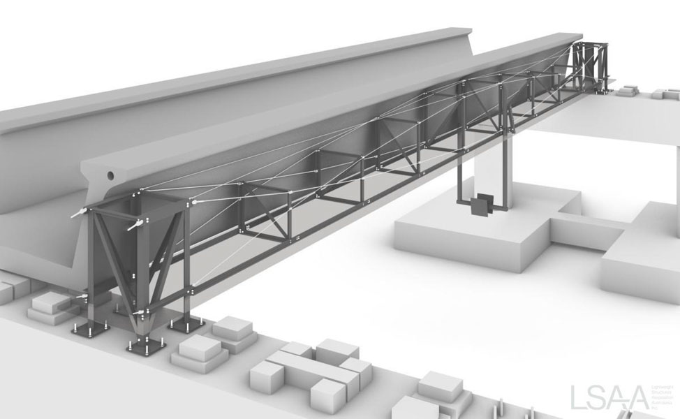 3D Model of Bow Cable Truss System