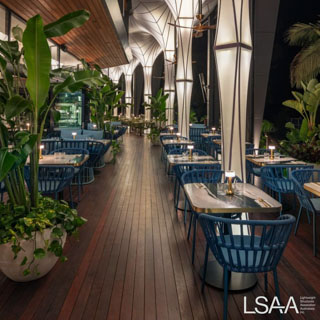 Unique Fabric Roof to a Restuarant