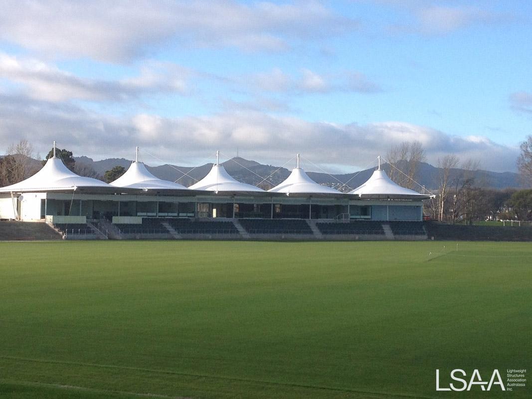 Hagley Oval from pitch