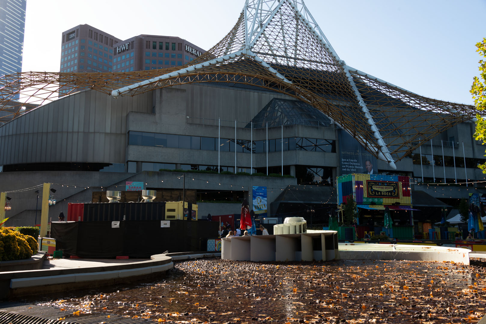 View from St Kilda Rd of the Lower Spire Skirt (Peter Kneen Photo)