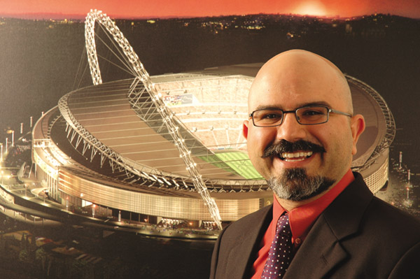 Dr Kourosh Kayvani and the Wembly Stadium Arch